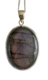 Unique Purple Labradorite Pendant and Chain