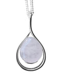 Gemstone Swoop Pendant and Chain