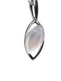 Tilted Rose Quartz Pendant and Chain