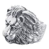 Silver Lion Head  Serengeti Ring
