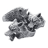 Wolf Pack Silver Ring