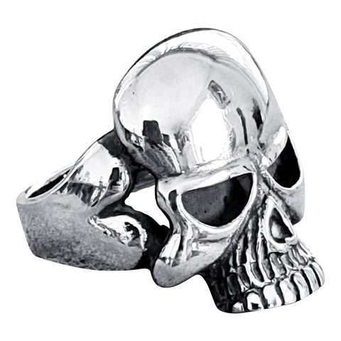 Silver Skull Ring with grin