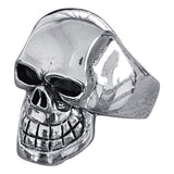 Silver Skull Grinning Ring