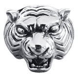 Silver Growling Tiger Ring