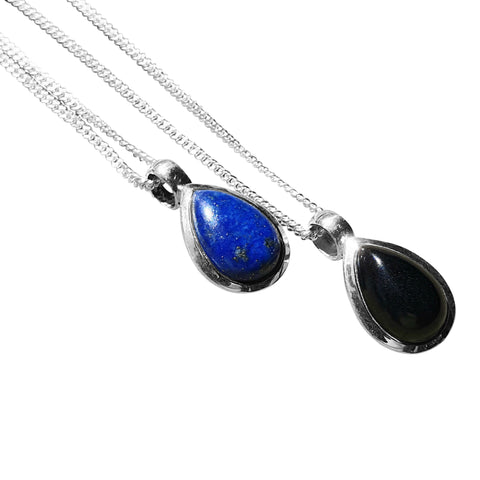 Teardrop Pendant with Chain