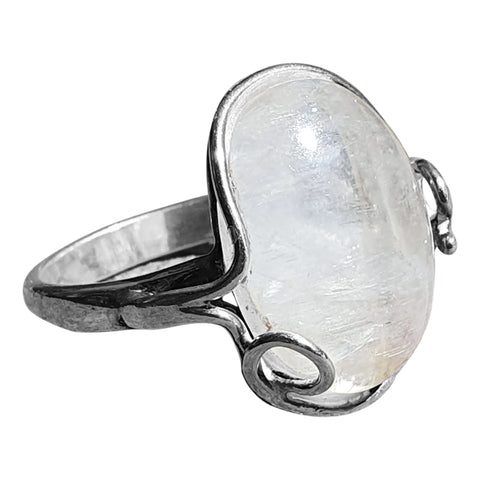 Moonstone Scroll Ring