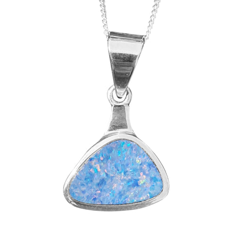 Blue Matrix Opal with Chain