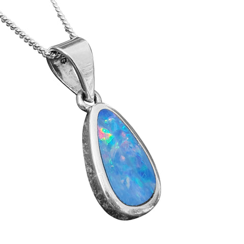 Enticing Opal Pendant and Chain