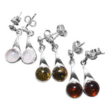 Round Cabochon Earrings