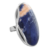 Sodalite Banded Ring