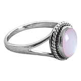 Rope Edged Silver Ring