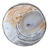 Round Crazy Lace Agate Ring