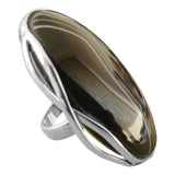 Cosmos Black Onyx Silver Ring