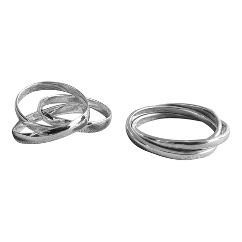 Russian Wedding Bands in Silver