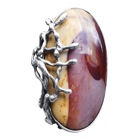 Large Mookaite Jasper Ring