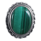 Malachite Twisted Edge Ring