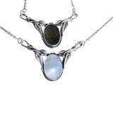 Oxidised Silver Caprea Necklace