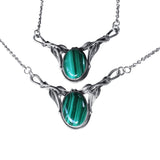 Oxidised Silver Caprea Necklace