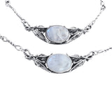 Moonstone Harvest Silver Necklace