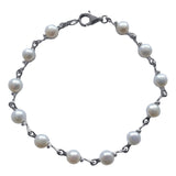 Multi Stone Pearl Bracelet