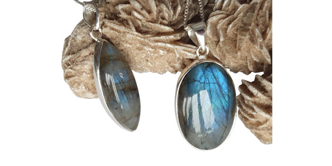 Shimmering Labradorite Pendants