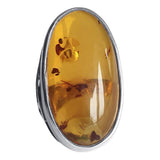 Elongated Glowing Amber Ring