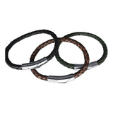 Trio of Mens Leather Bracelets