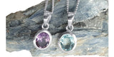 Amethyst Glimmer Silver Pendant and Chain