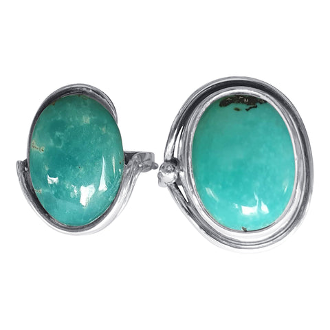 Elegant Handcrafted |Silver Turquoise Rings