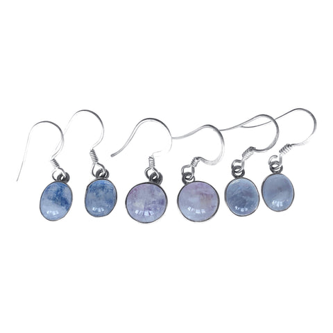 Moonstone and Silver Earring Selection