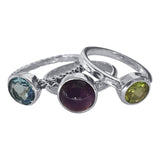 Gemstone Stack Rings