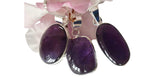 Vivid Amethyst and Silver Pendants