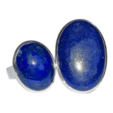 Lapis Lazuli Silver Midnight Rings