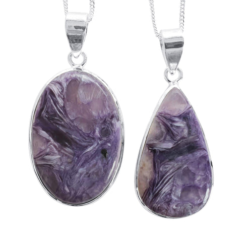 Siberian Charoite  Pendants