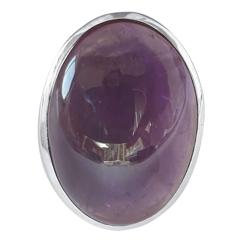 Royal Purple Amethyst Silver Ring