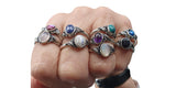 Floren Gemstone Ring in Twelve Different Gemstones