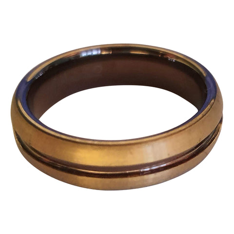 Gold and Tungsten Court Ring