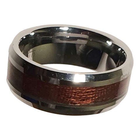 Tungsten & Wood Ring