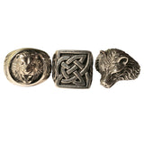 Wolf, Celtic, Lion Solid Silver Rings