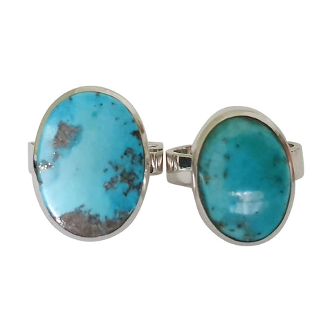 Inca Turquoise Silver Rings