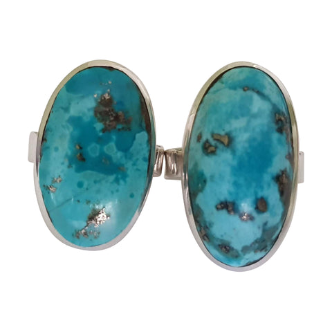 Aztec Turquoise Silver Rings