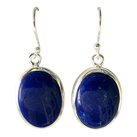 Lapis Lazuli Silver Midnight Earrings