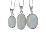 Zirna Moonstone Silver Pendant with Chain