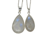 Cassiopeia Moonstone Silver Pendant with Chain
