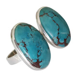 Iowa Turquoise Silver Rings