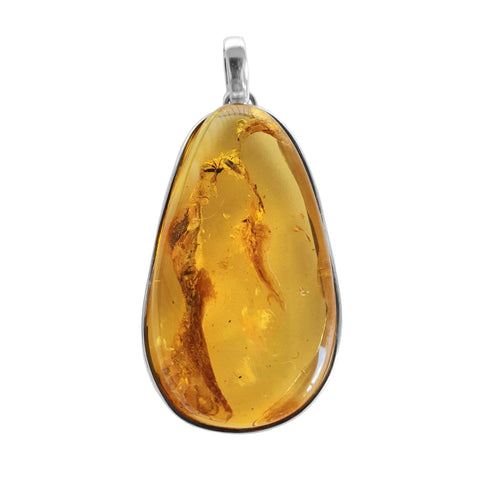 Amber Insect Smoke Necklace