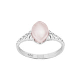 Intricate Gemstone Silver Ring