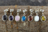 Individual Gemstone Earrings in sterling silver