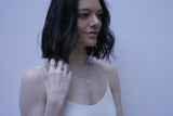 Pearl Accent Silver Pendant and Chain
