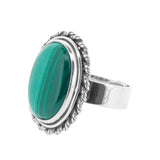 Malachite Twisted Edge Ring